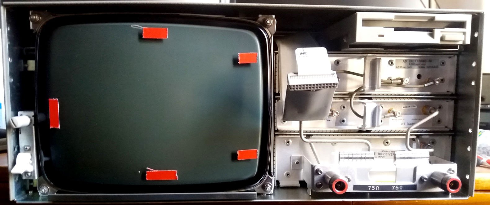 CRT with markings