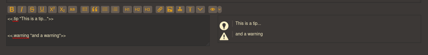 Tip macro