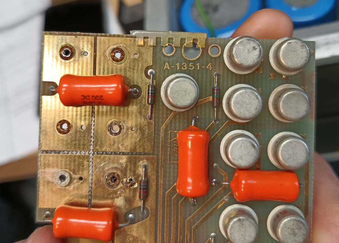 Burned rectifier board front side